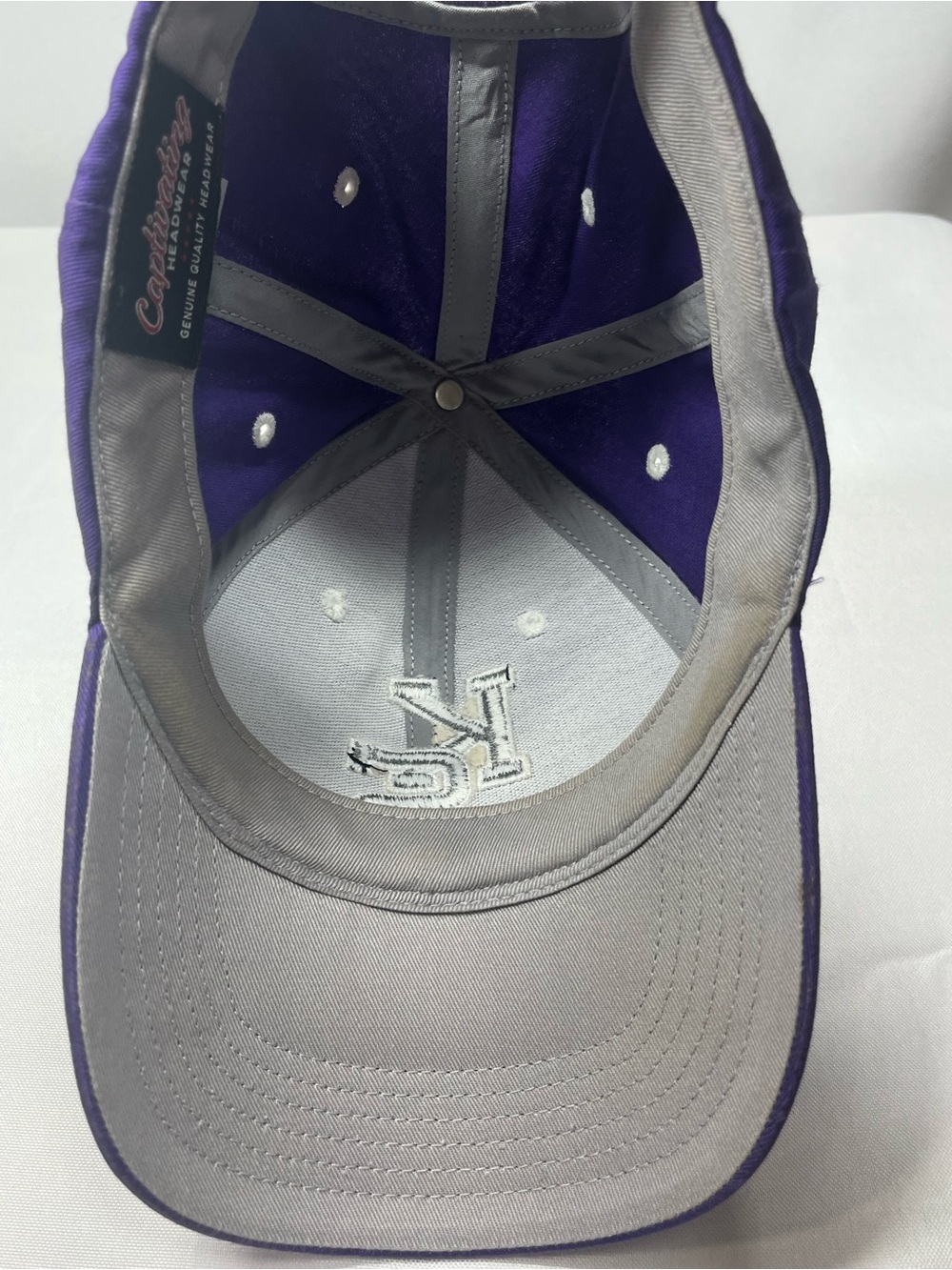 Captivating Headwear Kansas State Wildcats Purple Cap Hat w/Adjustable Strap - Picture 7 of 9